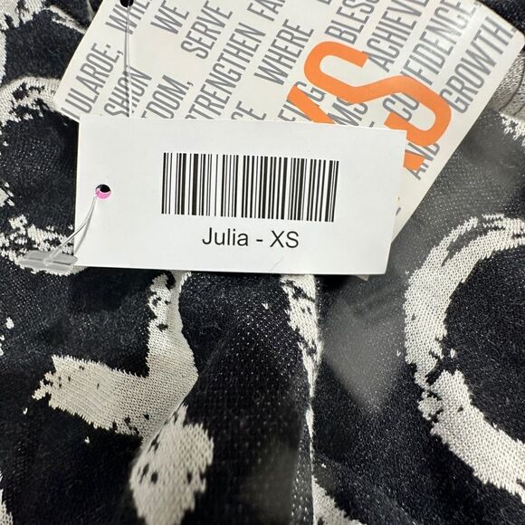 Lularoe Julia XOXO Black And White Dress. Size XS - Picture 2 of 3